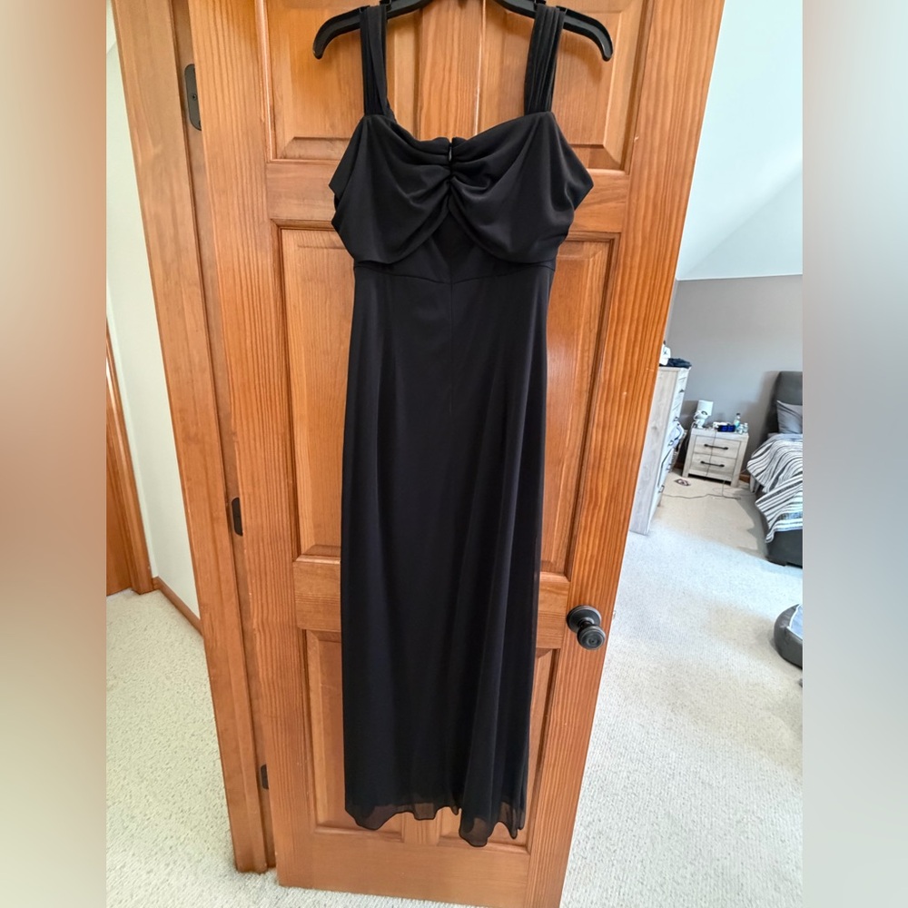 Alex Evenings- Black cold shoulder dress- ladies size 12 - Picture 5 of 13